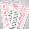 Pink Chervon | Camping Labels Value Pack