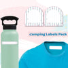 Grey Stripe | Camping Labels Value Pack