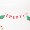 Personalised Christmas Tree Bunting