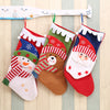 Snowy Scallop And Muffler Stockings | Happy Santa