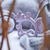 Silicone Wrist Teether Fox | Peony Purple