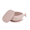 Silicone Bowl + Lid with Suction Base | Blush Pink