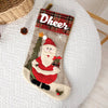 Checkered Cheer Stocking | Santa