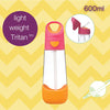 Tritan Straw Drink Bottle | Strawberry Shake Pink Orange