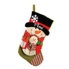 Snowman With A Present Stocking