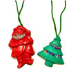 Jumbo Christmas Trees Ornament Crayons - Set of 6