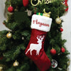 Reindeer Furry Band Stocking | Set of 2