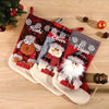 Red Gifts And Snowflake Stockings | Set Of 3