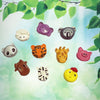 Mini Animal Heads Crayons - Set of 8