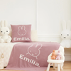 Miffy Name Blanket | Rose Bloom