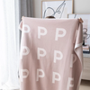 Multi Letter Blanket | Ballet Pink