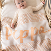 Chunky Bubble Name Blanket | Peach Fuzz