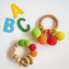 Wooden Crochet Rattle And Teether