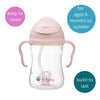 Weighted Straw Sippy Cup 240ml | Blush Light Pink