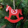 Radiant Red Ornaments | Rocking Horse