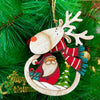 Rustic Rudolph Ornament  | Santa