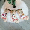 Champagne Mini Stockings | Snowman with Kids