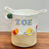 Jute Cotton Storage Basket | Astronaut's Array