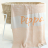 Chunky Bubble Name Blanket | Peach Fuzz