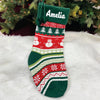 Handwoven Knitted Stocking | Snowman Wishes