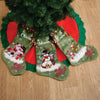 Snowman & Friends Velveteen Stockings | Set Of 3