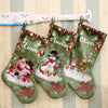 Snowman & Friends Velveteen Stockings | Set Of 3