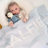 Splice Name Blanket | Powder Blue