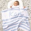 Bubble Stripe Name Blanket | Kentucky Blue