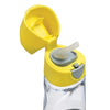 Tritan Straw Drink Bottle | Lemon Sherbet Yellow Grey