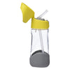 Tritan Straw Drink Bottle | Lemon Sherbet Yellow Grey