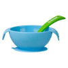 Silicone First Feeding Bowl Set with Spoon | Ocean Breeze Blue Green