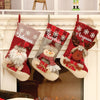 Red Gifts And Snowflake Stockings | Set Of 3