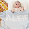 Splice Name Blanket | Powder Blue