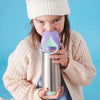 Insulated Straw Sipper Drink Water Bottle | Lilac Pop Purple