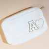 Personalised Medium Pouch | Almond White