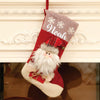 Red Gifts And Snowflake Stockings | Set Of 3