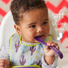 Travel Bib & Flexible Soft Bite Spoon Set | Hip Hop