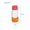 Tritan Sport Spout Drink Bottle 450ml | Strawberry Shake Pink Orange