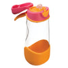 Tritan Sport Spout Drink Bottle 450ml | Strawberry Shake Pink Orange