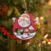 Wooden Sleigh Ornament  | Santa