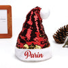 Personalised Sequins Santa Caps | Red And Gold