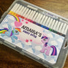 Personalised Aqua Sketch Pens | Little Pony