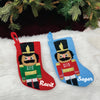 8" Nutcracker Mini Stocking | Set of 2