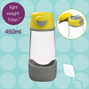 Tritan Sport Spout Drink Bottle 450ml | Lemon Sherbet Yellow Grey