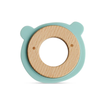 Wood + Silicone Disc Teether | Bear