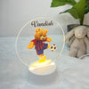 Acrylic LED Night Lamp | Teddy's Soccer Swing