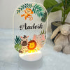 Acrylic LED Night Lamp | Woodland Animals (Oval)