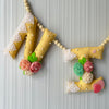 Amarelo Floral Name Bunting/Garland