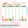 Animals | Weekly Planner Wall Sticker