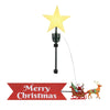 Santa's Sleigh Moving Star Topper with Banner